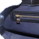 LOUIS VUITTON Vernis Wilshire PM Tote Bag Blue Infini M91451 LV Auth ep11286-18