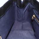 LOUIS VUITTON Vernis Wilshire PM Tote Bag Blue Infini M91451 LV Auth ep11286-20