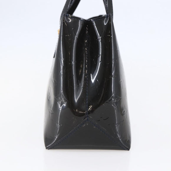 LOUIS VUITTON Vernis Wilshire PM Tote Bag Blue Infini M91451 LV Auth ep11286