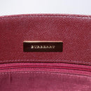 BURBERRY Nova Check Tote Bag Canvas Beige Gold Auth ep11287-11