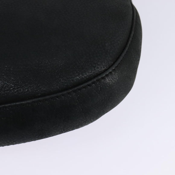 FENDI Shoulder Bag polyester Black Gold Auth ep11289