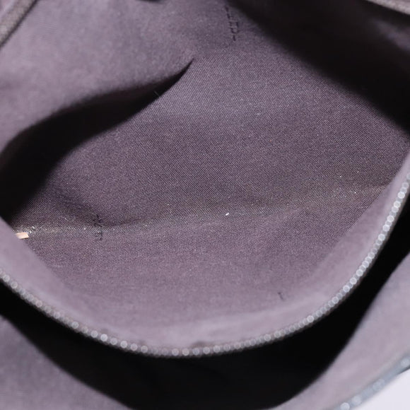 FENDI Shoulder Bag polyester Black Gold Auth ep11289