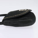 FENDI Shoulder Bag polyester Black Gold Auth ep11289-3