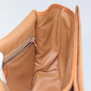 CELINE Macadam Canvas Shoulder Bag PVC Leather Brown Gold Auth ep11291-19