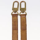 LOUIS VUITTON Shoulder Strap Leather 36.2"" Beige LV Auth ep11298-10