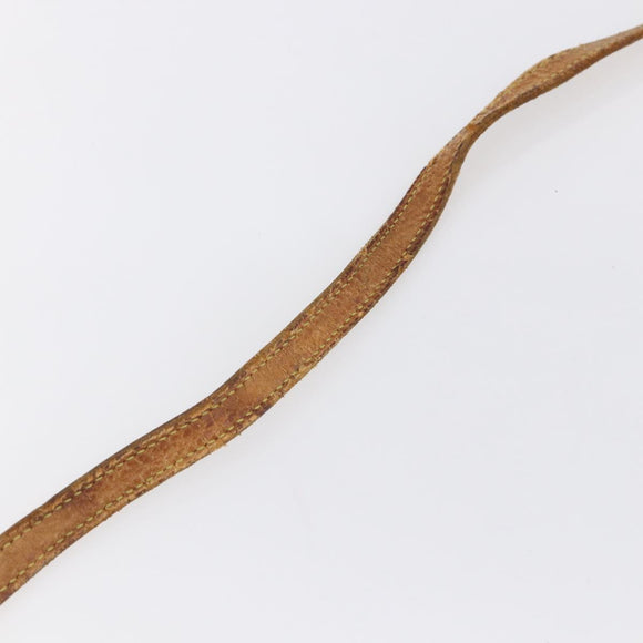 LOUIS VUITTON Shoulder Strap Leather 36.2"" Beige LV Auth ep11298