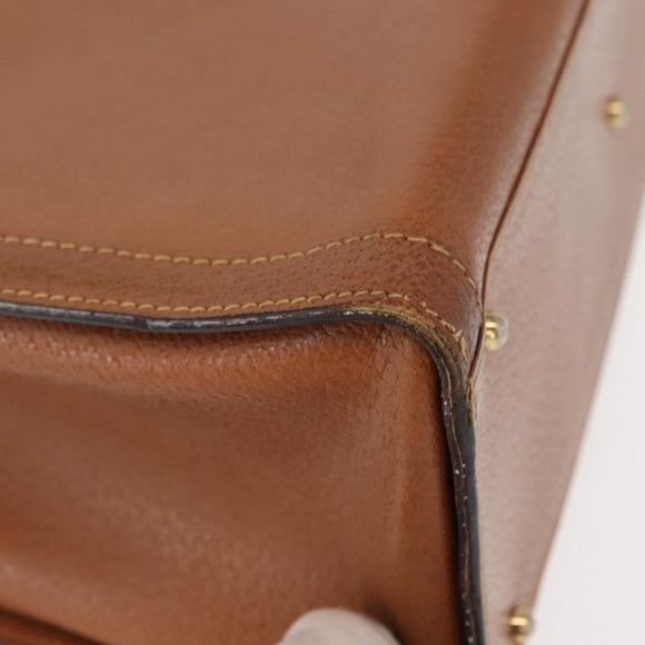 GUCCI Bamboo Hand Bag Leather Brown Gold 002 2853 0260 0 Auth ep11300