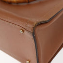 GUCCI Bamboo Hand Bag Leather Brown Gold 002 2853 0260 0 Auth ep11300-17