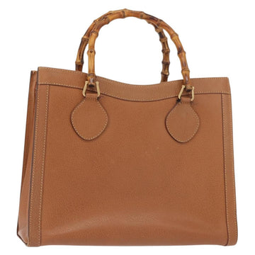 GUCCI Bamboo Hand Bag Leather Brown Gold 002 2853 0260 0 Auth ep11300