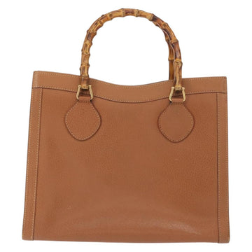 GUCCI Bamboo Hand Bag Leather Brown Gold 002 2853 0260 0 Auth ep11300 - 0
