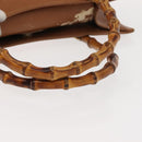 GUCCI Bamboo Hand Bag Leather Brown Gold 002 2853 0260 0 Auth ep11300-7
