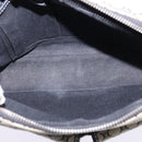 CELINE Macadam Canvas Shoulder Bag Navy Gold Auth ep11305-11