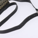 CELINE Macadam Canvas Shoulder Bag Navy Gold Auth ep11305-7