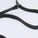 CELINE Macadam Canvas Shoulder Bag Navy Gold Auth ep11305-14