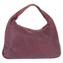 BOTTEGA VENETA INTRECCIATO Hobo Bag Leather Outlet Purple 115654 Auth ep11306-1
