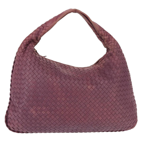 BOTTEGA VENETA INTRECCIATO Hobo Bag Leather Outlet Purple 115654 Auth ep11306