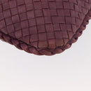 BOTTEGA VENETA INTRECCIATO Hobo Bag Leather Outlet Purple 115654 Auth ep11306-16