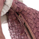 BOTTEGA VENETA INTRECCIATO Hobo Bag Leather Outlet Purple 115654 Auth ep11306-10