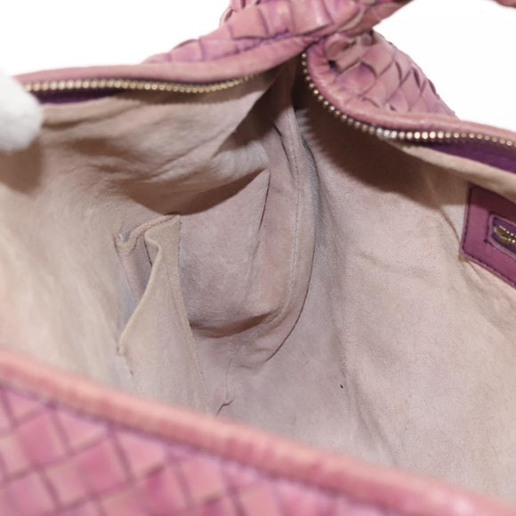 BOTTEGA VENETA INTRECCIATO Hobo Bag Leather Outlet Purple 115654 Auth ep11306