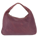 BOTTEGA VENETA INTRECCIATO Hobo Bag Leather Outlet Purple 115654 Auth ep11306-13