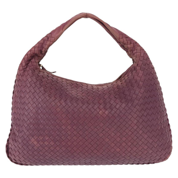 BOTTEGA VENETA INTRECCIATO Hobo Bag Leather Outlet Purple 115654 Auth ep11306