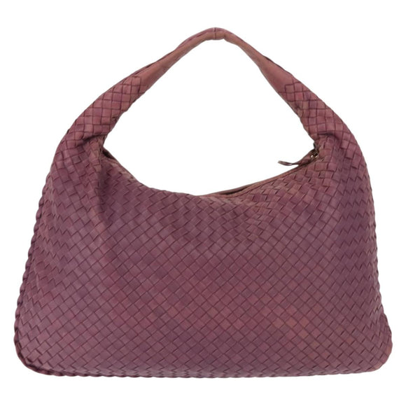 BOTTEGA VENETA INTRECCIATO Hobo Bag Leather Outlet Purple 115654 Auth ep11306