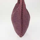 BOTTEGA VENETA INTRECCIATO Hobo Bag Leather Outlet Purple 115654 Auth ep11306-3