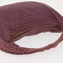 BOTTEGA VENETA INTRECCIATO Hobo Bag Leather Outlet Purple 115654 Auth ep11306-6