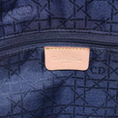 Christian Dior Maris Pearl Tote Bag Denim Navy Auth ep11309-17