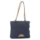 Christian Dior Maris Pearl Tote Bag Denim Navy Auth ep11309-1
