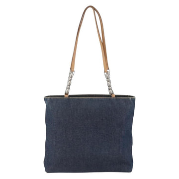Christian Dior Maris Pearl Tote Bag Denim Navy Auth ep11309 - 0