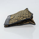 Christian Dior Trotter Canvas Clutch Bag Navy Gold Auth ep11315-4