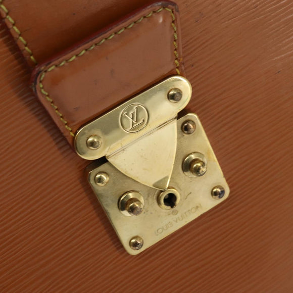 LOUIS VUITTON Epi Serviette Fermoir Bag Zipangu Gold M54358 LV Auth ep11319