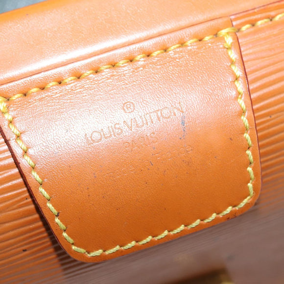 LOUIS VUITTON Epi Serviette Fermoir Bag Zipangu Gold M54358 LV Auth ep11319