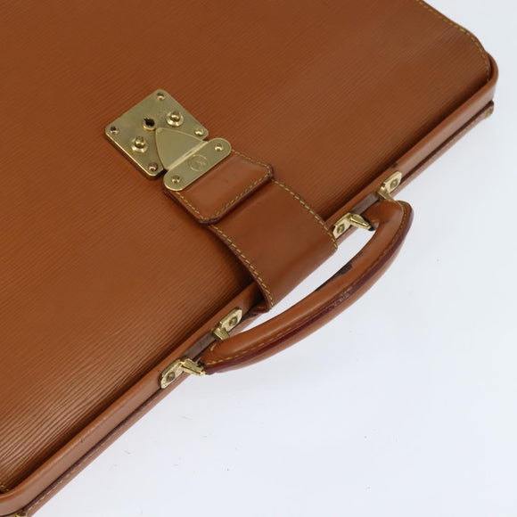 LOUIS VUITTON Epi Serviette Fermoir Bag Zipangu Gold M54358 LV Auth ep11319