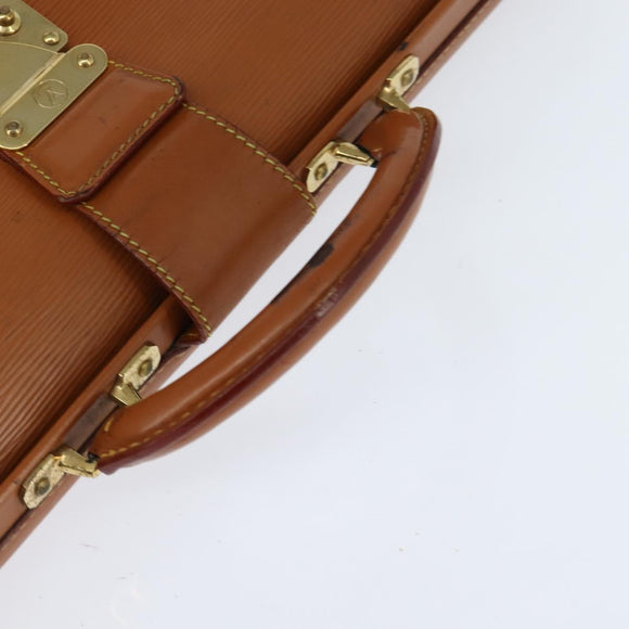 LOUIS VUITTON Epi Serviette Fermoir Bag Zipangu Gold M54358 LV Auth ep11319