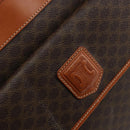 CELINE Macadam Canvas Tote Bag PVC Leather Brown Gold Auth ep11322-17