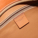 CELINE Macadam Canvas Tote Bag PVC Leather Brown Gold Auth ep11322-18