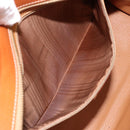 CELINE Macadam Canvas Tote Bag PVC Leather Brown Gold Auth ep11322-21