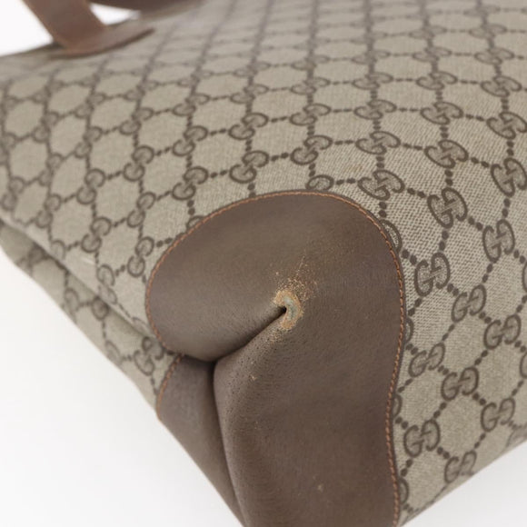 GUCCI GG Supreme Tote Bag PVC Beige 002 123 0093 Auth ep11324
