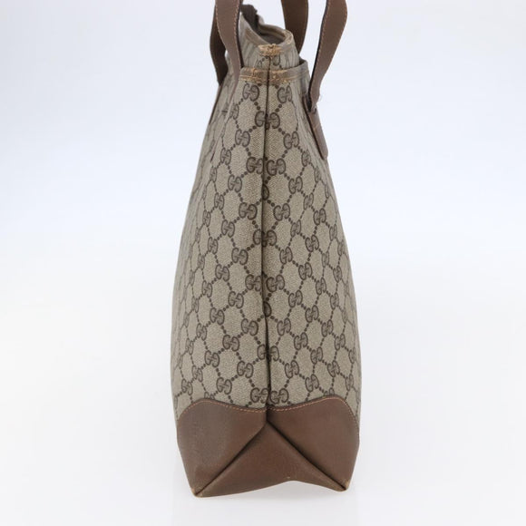 GUCCI GG Supreme Tote Bag PVC Beige 002 123 0093 Auth ep11324