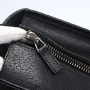 GUCCI GG Canvas Web Sherry Line Tote Bag 2way Black Silver 256099 Auth ep11333-10