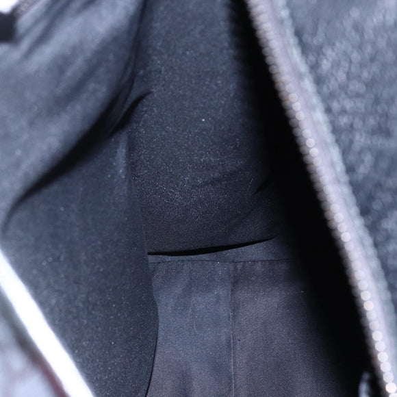 GUCCI GG Canvas Web Sherry Line Tote Bag 2way Black Silver 256099 Auth ep11333