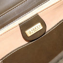 GUCCI Bamboo Hand Bag Leather Khaki Gold Auth ep11339-19