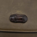 GUCCI Bamboo Hand Bag Leather Khaki Gold Auth ep11339-20