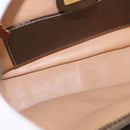 GUCCI Bamboo Hand Bag Leather Khaki Gold Auth ep11339-12