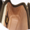 GUCCI Bamboo Hand Bag Leather Khaki Gold Auth ep11339-23