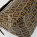 FENDI Zucchino Canvas Mamma Baguette Shoulder Bag Beige Gold Auth ep11341-15