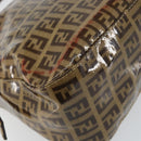 FENDI Zucchino Canvas Mamma Baguette Shoulder Bag Beige Gold Auth ep11341-17