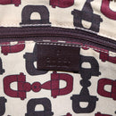 GUCCI Guccissima Abbey GG Canvas Bag Leather Bordeaux Gold 131326 Auth ep11342-18